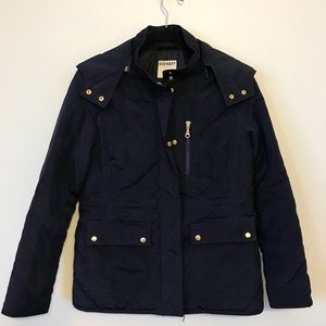 Navy quilted jacket